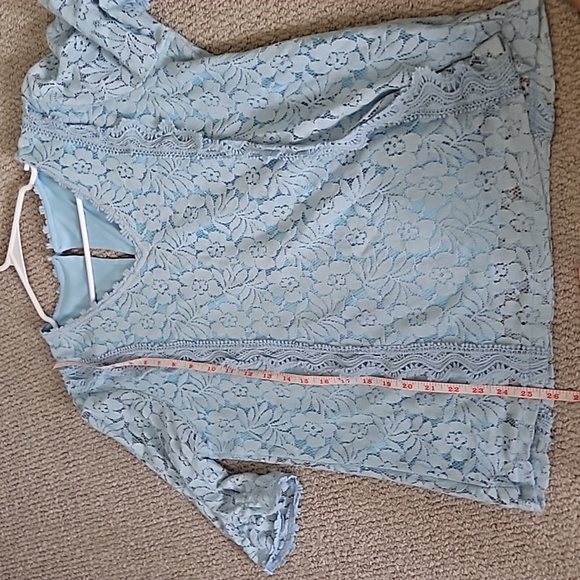 Blue Lace Top - Picture 4 of 4